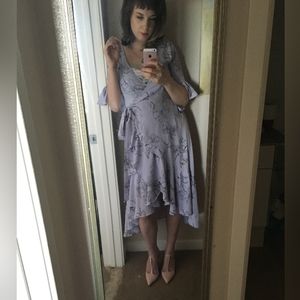 Topshop maxi long wrap dress